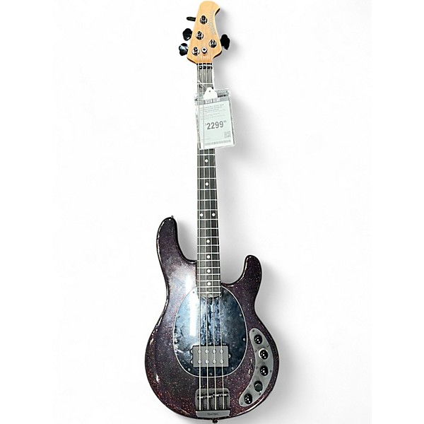 Used Ernie Ball Music Man DarkRay 4 Dark Rainbow Electric Bass Guitar