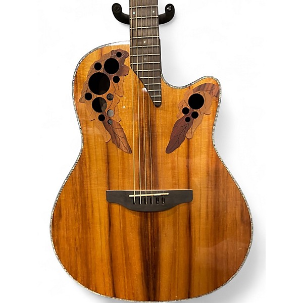 Used Ovation CE44P Natural Acoustic Guitar