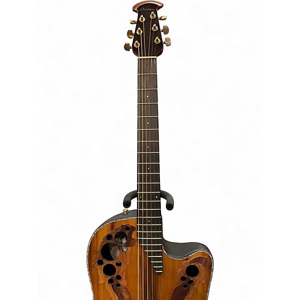 Used Ovation CE44P Natural Acoustic Guitar
