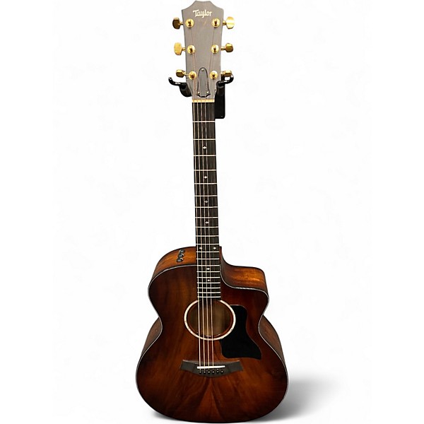 Used Taylor 224CEKDLX Tobacco Acoustic Electric Guitar