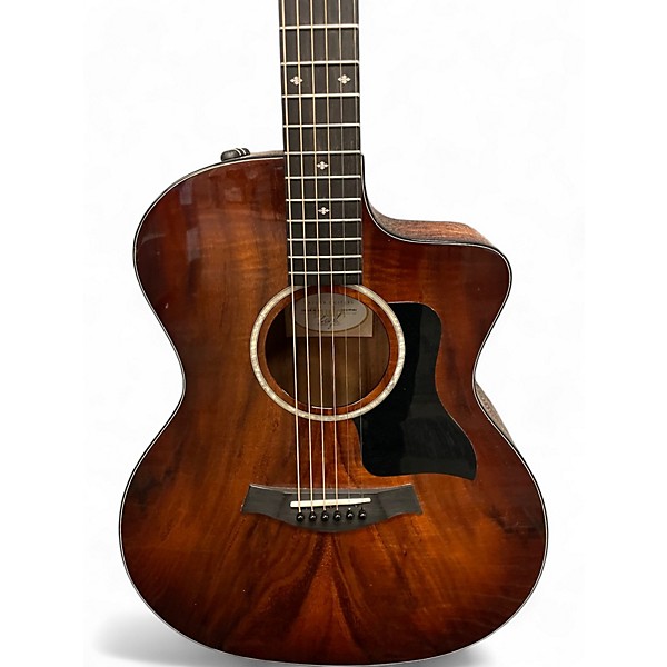 Used Taylor 224CEKDLX Tobacco Acoustic Electric Guitar