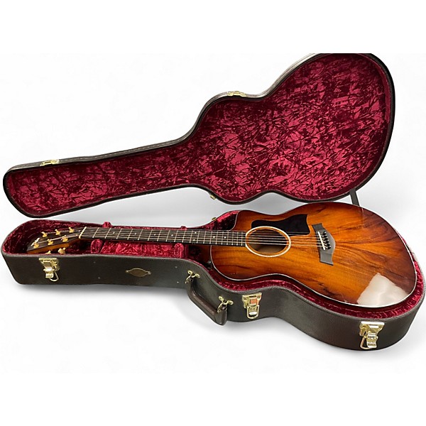 Used Taylor 224CEKDLX Tobacco Acoustic Electric Guitar