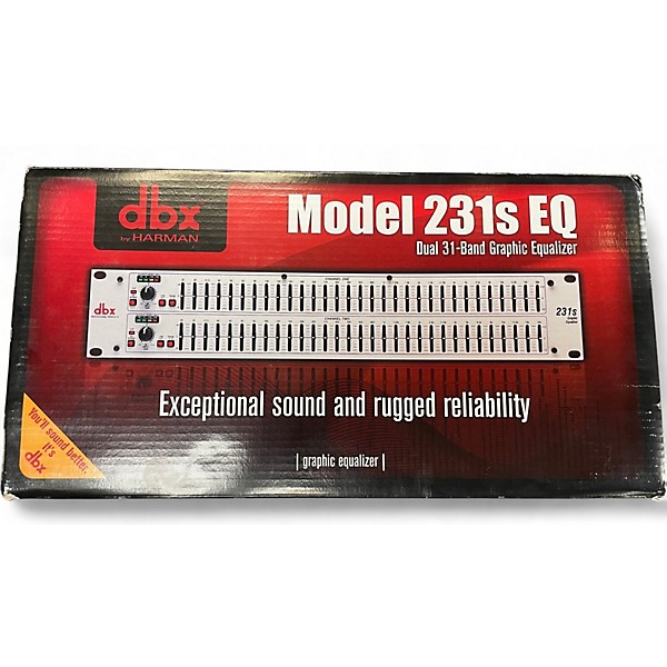 Used dbx 231s Dual Channel 31-Band Graphic Equalizer