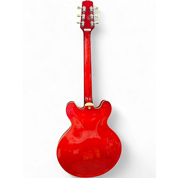 Used Hamer Echotone Cherry Hollow Body Electric Guitar