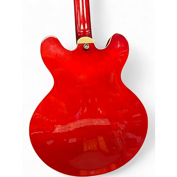 Used Hamer Echotone Cherry Hollow Body Electric Guitar