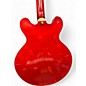 Used Hamer Echotone Cherry Hollow Body Electric Guitar