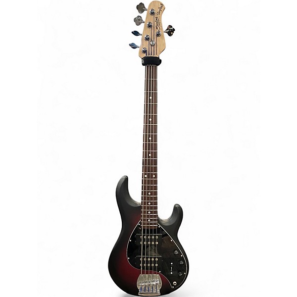 Used Sterling by Music Man Stingray Ray5HH Limited Edition Ruby Red Burst Satin Electric Bass Guitar