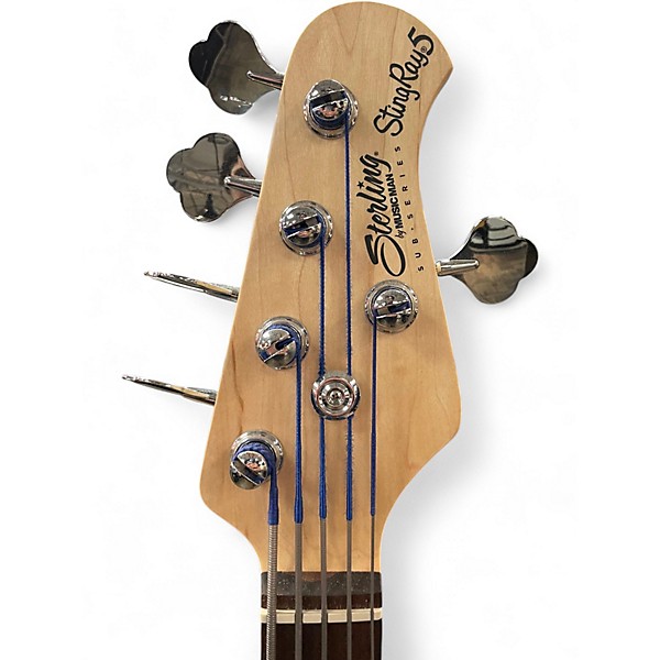 Used Sterling by Music Man Stingray Ray5HH Limited Edition Ruby Red Burst Satin Electric Bass Guitar