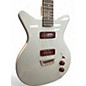 Used Danelectro Dan O. Mano Metallic Silver Solid Body Electric Guitar