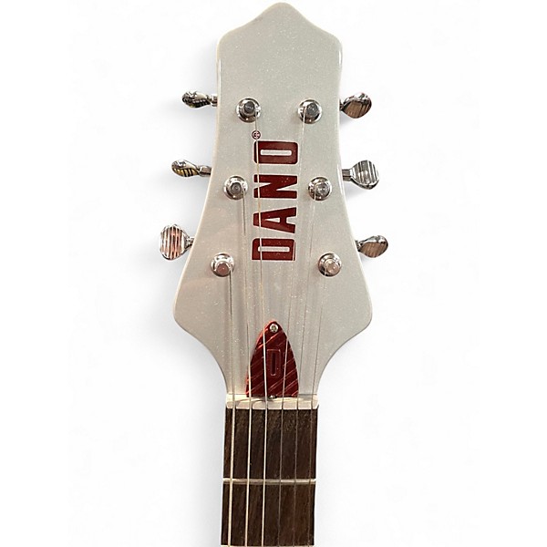 Used Danelectro Dan O. Mano Metallic Silver Solid Body Electric Guitar