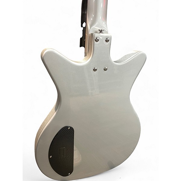Used Danelectro Dan O. Mano Metallic Silver Solid Body Electric Guitar