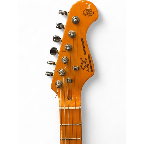 Used SX Vintage Series Sunburst Solid Body Electric Guitar