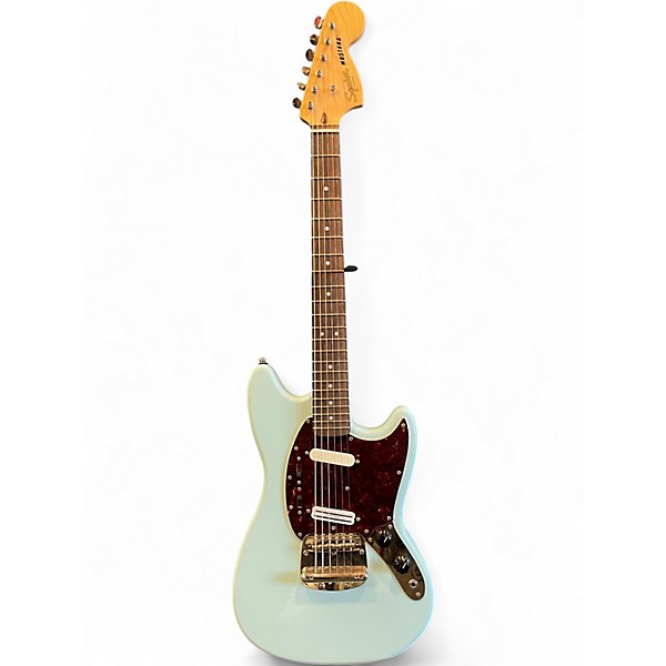 Used Squier Classic Vibe 60s Mustang Daphne Blue Solid Body Electric Guitar
