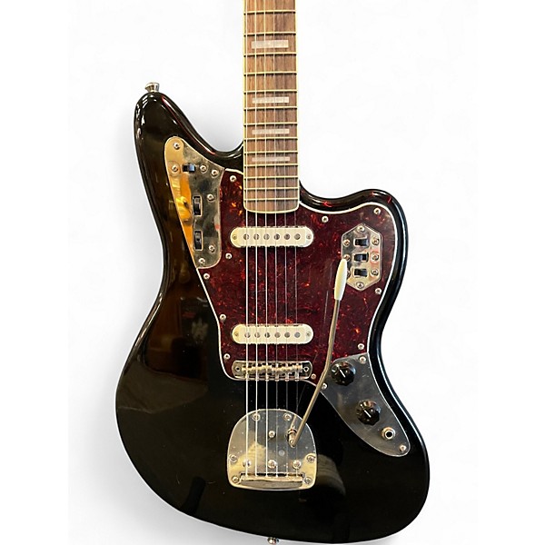 Used Squier Classic Vibe 70's Jaguar Black Solid Body Electric Guitar