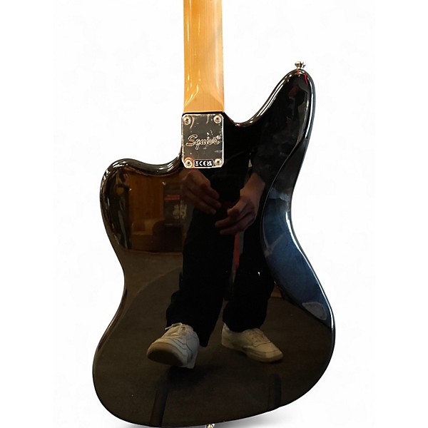 Used Squier Classic Vibe 70's Jaguar Black Solid Body Electric Guitar
