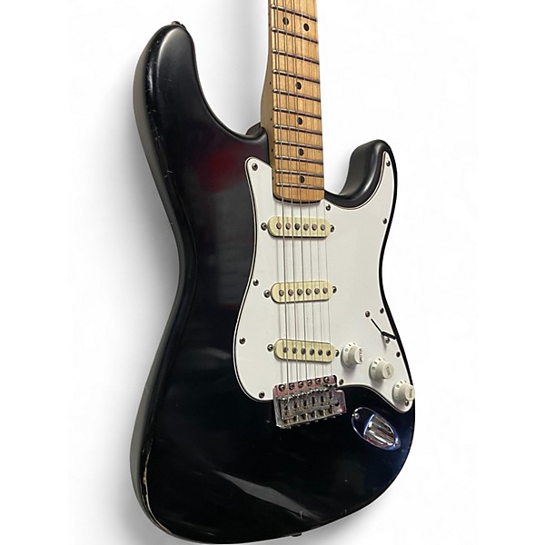 Used Fender Standard Stratocaster Black Solid Body Electric Guitar