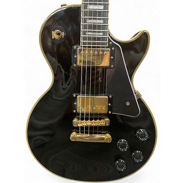 Used Epiphone LES PAUL CUSTOM Black Solid Body Electric Guitar