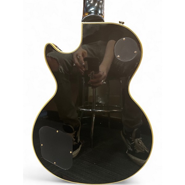 Used Epiphone LES PAUL CUSTOM Black Solid Body Electric Guitar