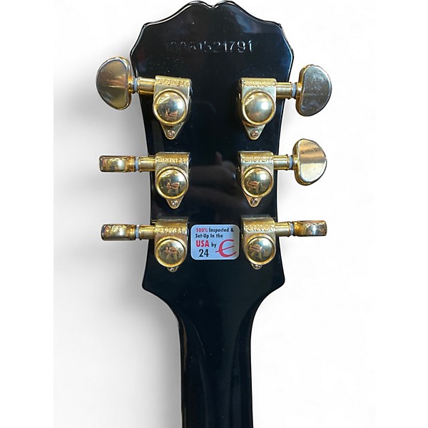 Used Epiphone LES PAUL CUSTOM Black Solid Body Electric Guitar