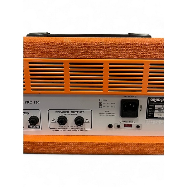 Used Orange Amplifiers CR120H Crush Pro 120W Solid State Guitar Amp Head