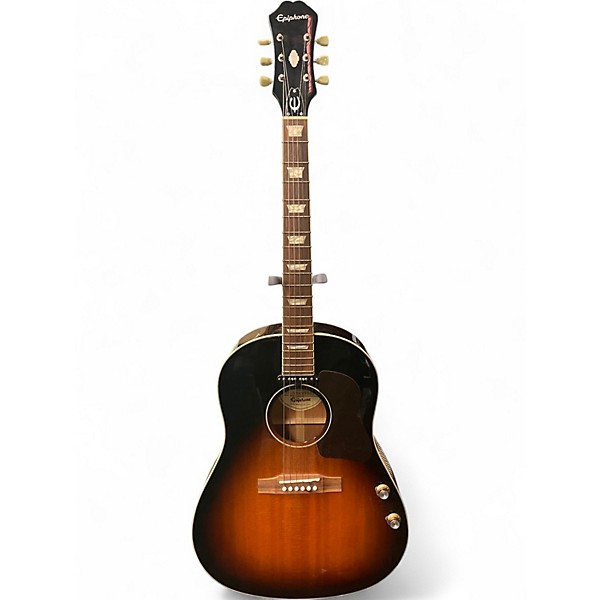 Used Epiphone EJ160E John Lennon Signature Sunburst Acoustic Electric Guitar