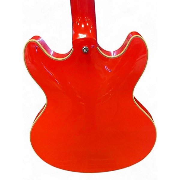 Used D'Angelico Premier Series DC Fiesta Red Hollow Body Electric Guitar