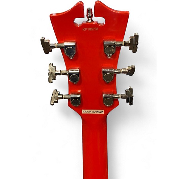 Used D'Angelico Premier Series DC Fiesta Red Hollow Body Electric Guitar