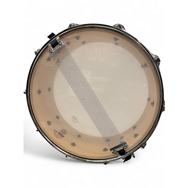 Used Yamaha 6X14 Stage Custom Snare Alpine White Drum