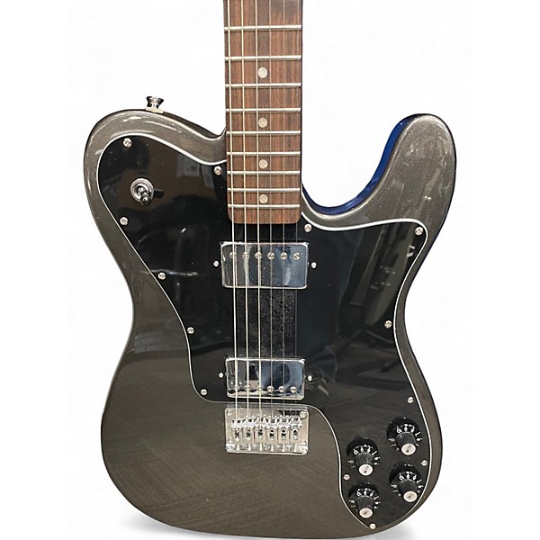 Used Squier Affinity Telecaster Deluxe Charcoal Frost Metallic Solid Body Electric Guitar