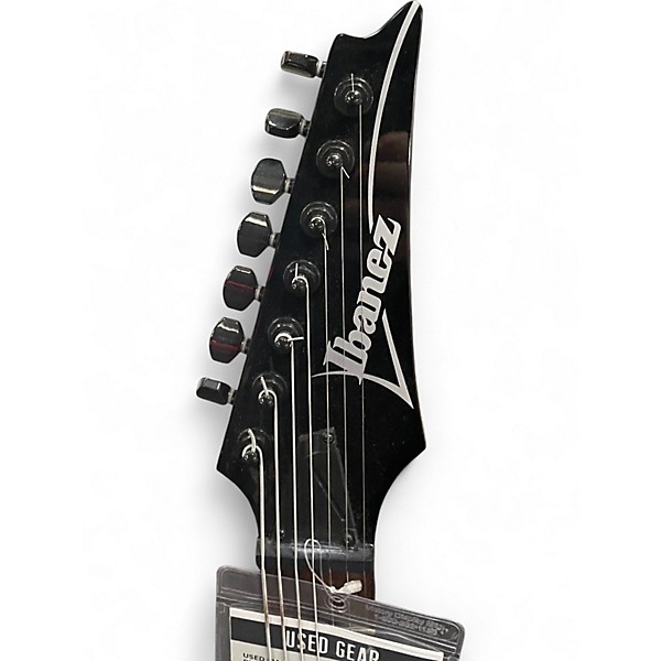 Used Ibanez RG7421 RG Series PEARL BLACK FADED WHITE Solid Body Electric Guitar