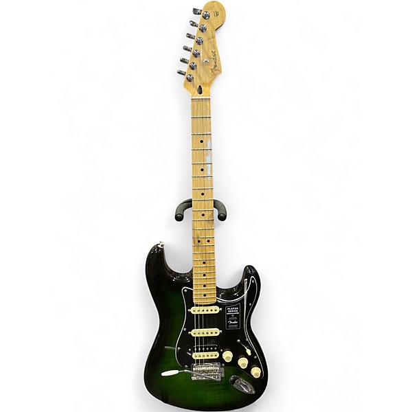 Used Fender Limited Edition Player Stratocaster Green Burst Solid Body Electric Guitar