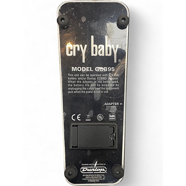 Used Dunlop GCB95 Original Crybaby Wah Effect Pedal