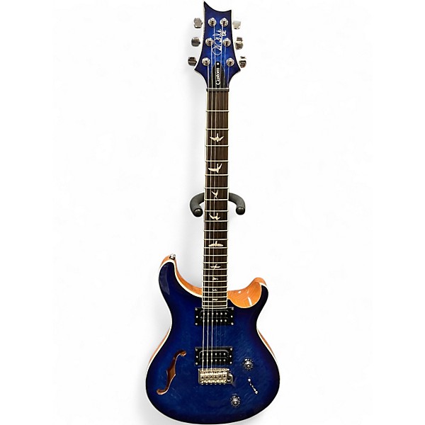 Used PRS SE Custom 22 Semi-Hollowbody Blue Hollow Body Electric Guitar