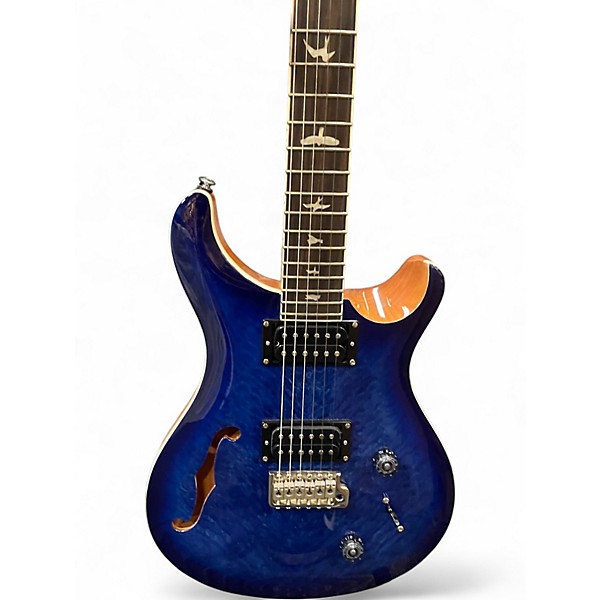 Used PRS SE Custom 22 Semi-Hollowbody Blue Hollow Body Electric Guitar