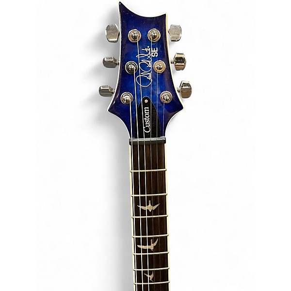 Used PRS SE Custom 22 Semi-Hollowbody Blue Hollow Body Electric Guitar