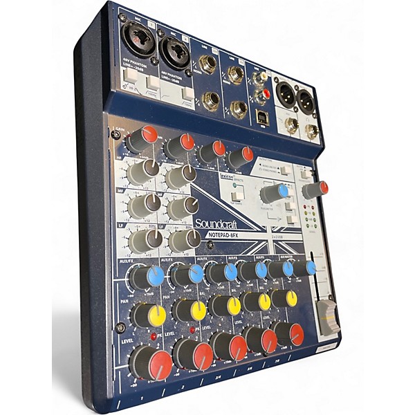 Used Soundcraft Notepad-8FX Small-Format 8-Channel Analog Mixer With USB I/O and Effects Unpowered Mixer