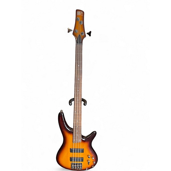 Used Ibanez sr370ef Brown Sunburst Electric Bass Guitar