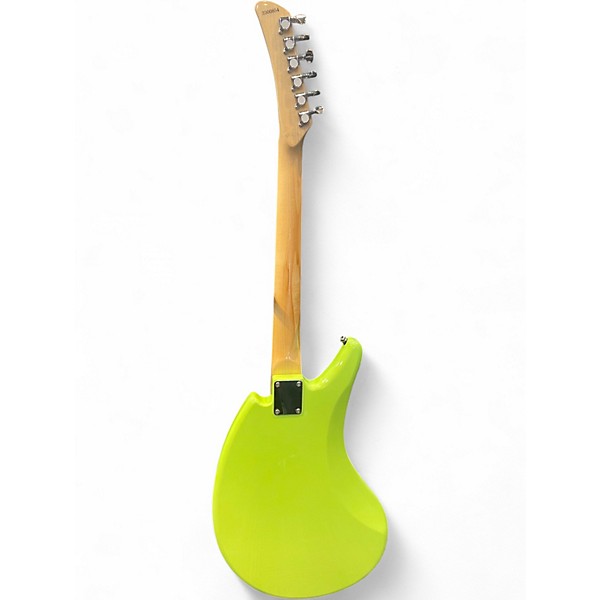Used Eastwood SG2C Flying Banana Mint Green Hollow Body Electric Guitar