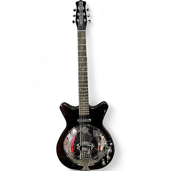 Used Danelectro '59 Resonator Black Acoustic Electric Guitar