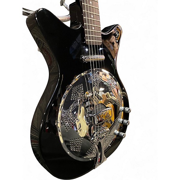 Used Danelectro '59 Resonator Black Acoustic Electric Guitar
