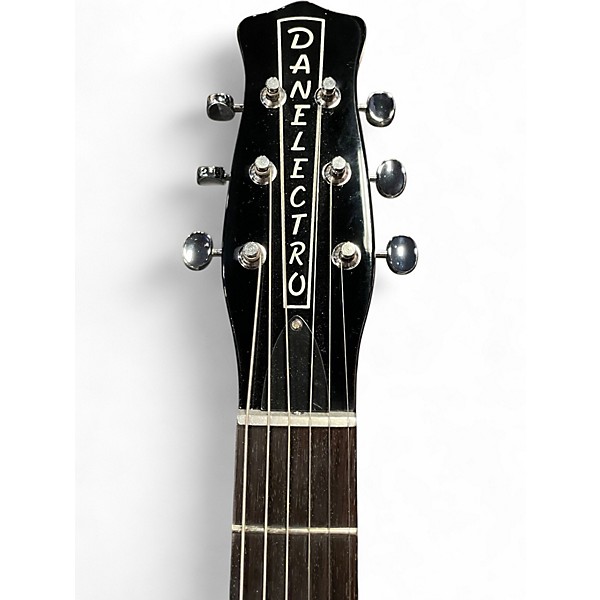 Used Danelectro '59 Resonator Black Acoustic Electric Guitar