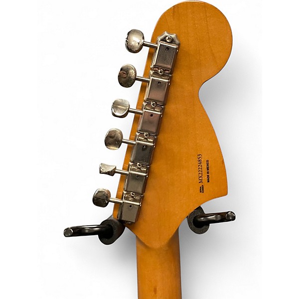 Used Fender Jagstang Left Handed Fiesta Red Electric Guitar