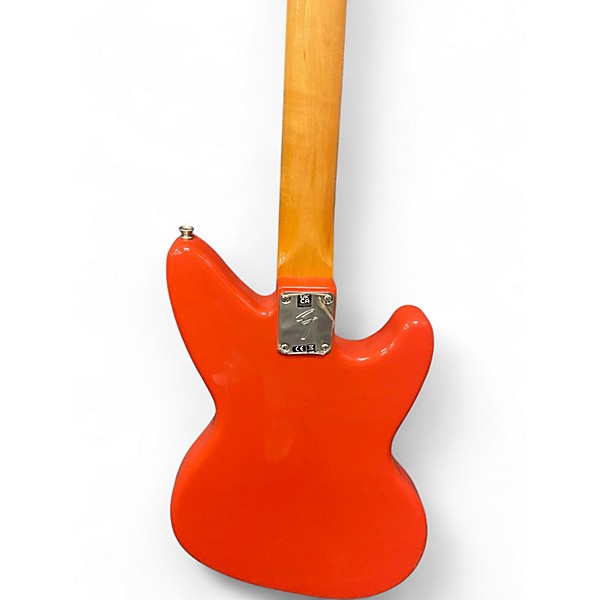 Used Fender Jagstang Left Handed Fiesta Red Electric Guitar