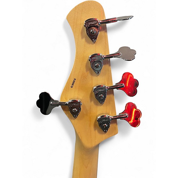 Used Bassmods EF5 ZEBRA WOOD Electric Bass Guitar