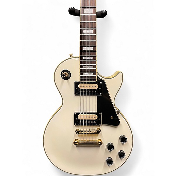 Used Epiphone Les Paul Custom White Solid Body Electric Guitar
