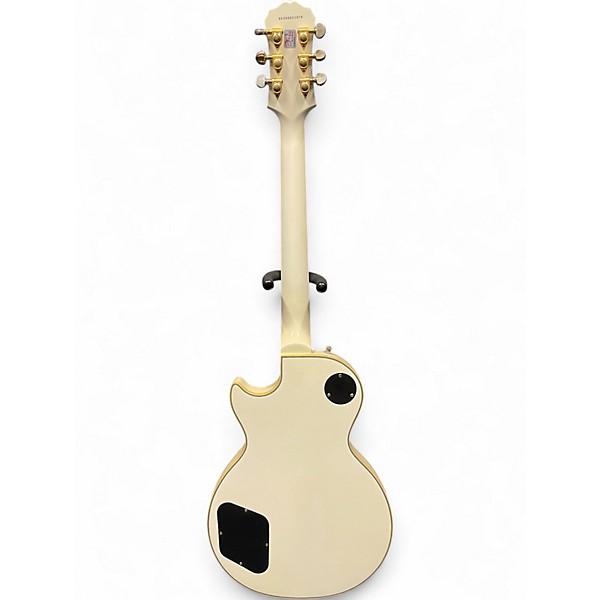 Used Epiphone Les Paul Custom White Solid Body Electric Guitar