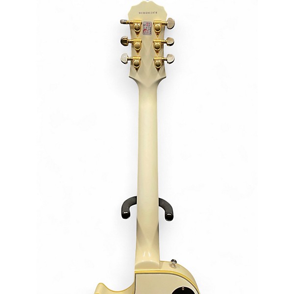 Used Epiphone Les Paul Custom White Solid Body Electric Guitar