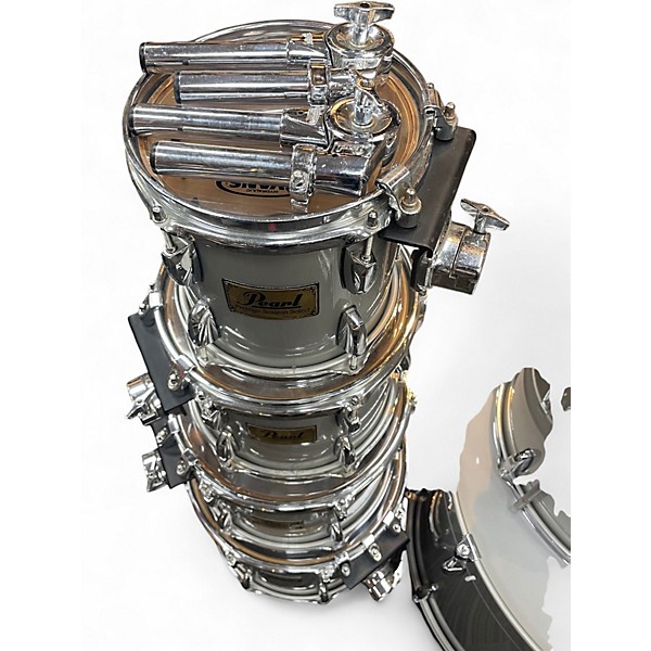 Used Pearl 6 Piece PRESTIGE SESSION SELECT Chrome Silver Drum Kit