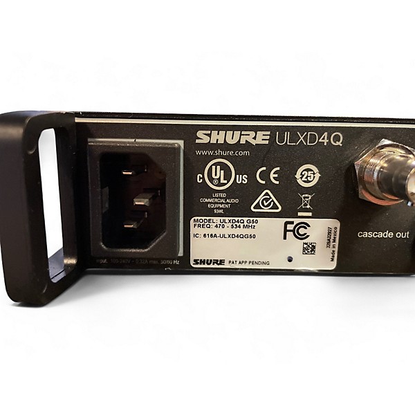 Used Shure ULXD4Q Four-Channel Digital Wireless Receiver Wireless System