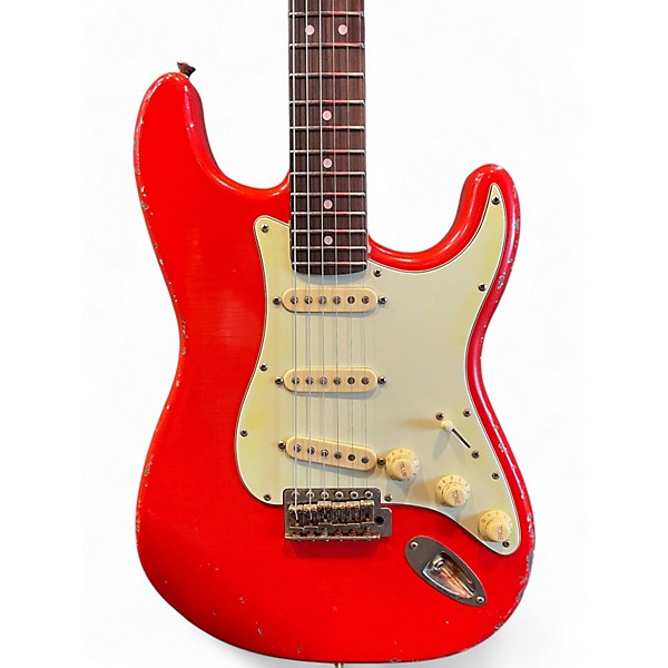Used 2026 Riccardi DIRTY STRAT FIESTA RED NITRO RELIC Solid Body Electric Guitar